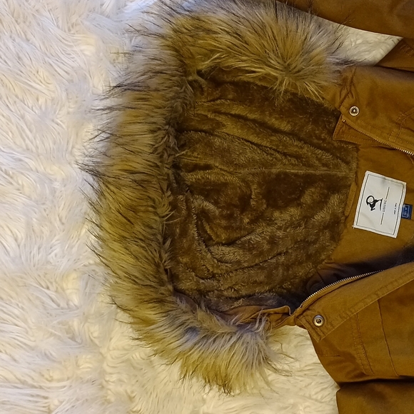 UOIUXC Women,s Hooded Winter coat Warm Fleeced Parka Long Jackets Size M - Picture 8 of 9